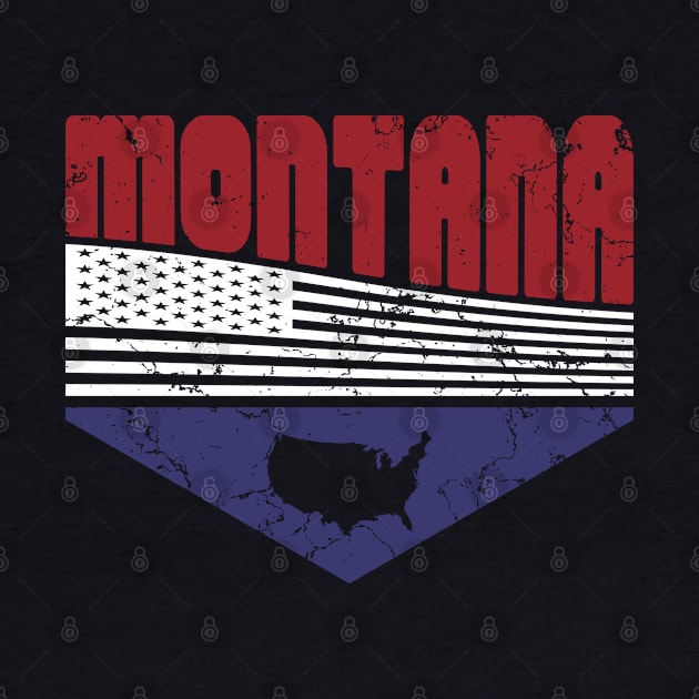 Retro Vintage Montana USA by Zen Cosmos Official